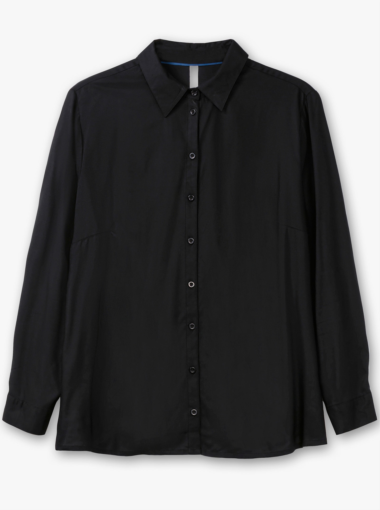 sheego Hemdbluse im Doppelpack - schwarz + schwarz-bedruckt