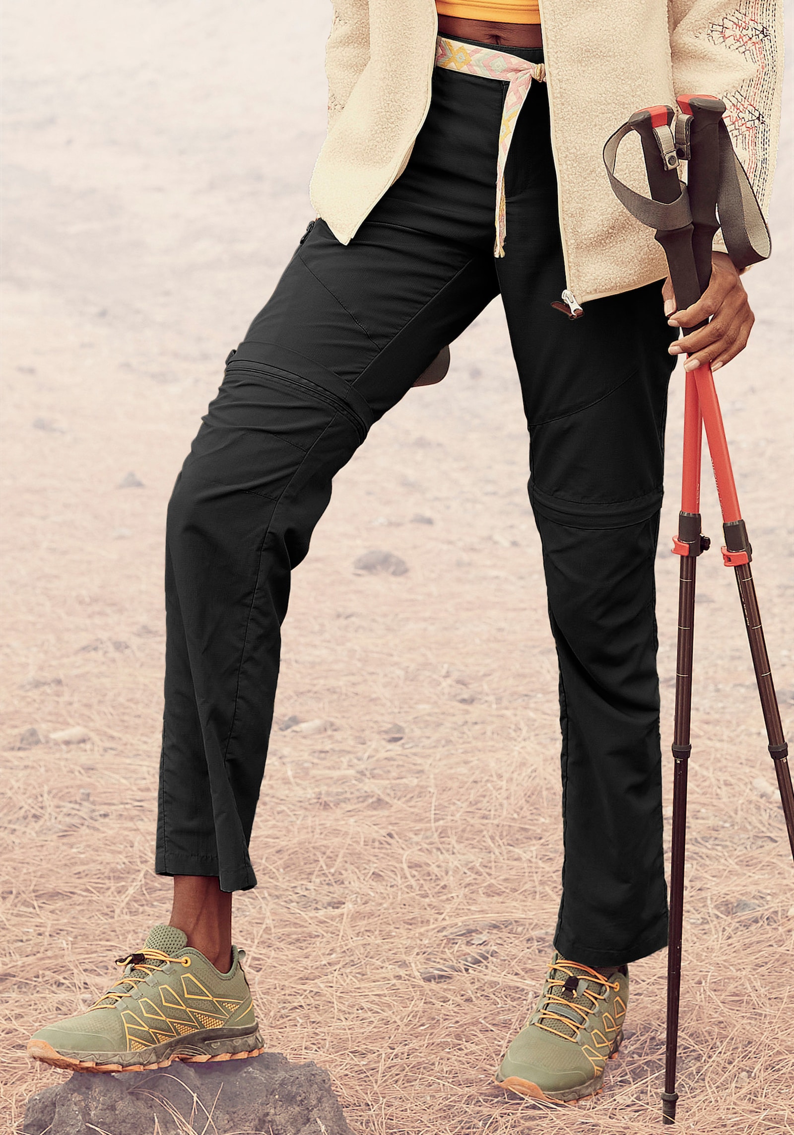 LASCANA ACTIVE Trekkinghose - schwarz