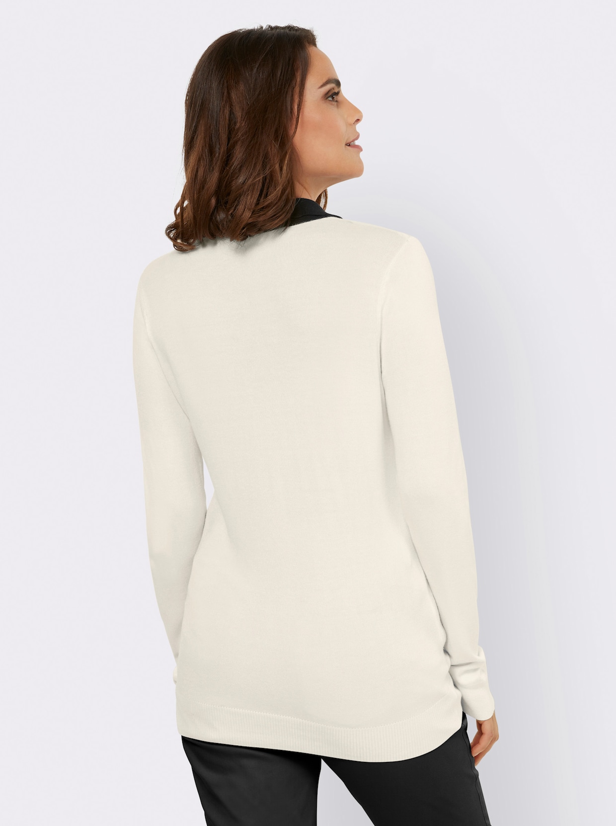 heine Pullover - ecru/zwart