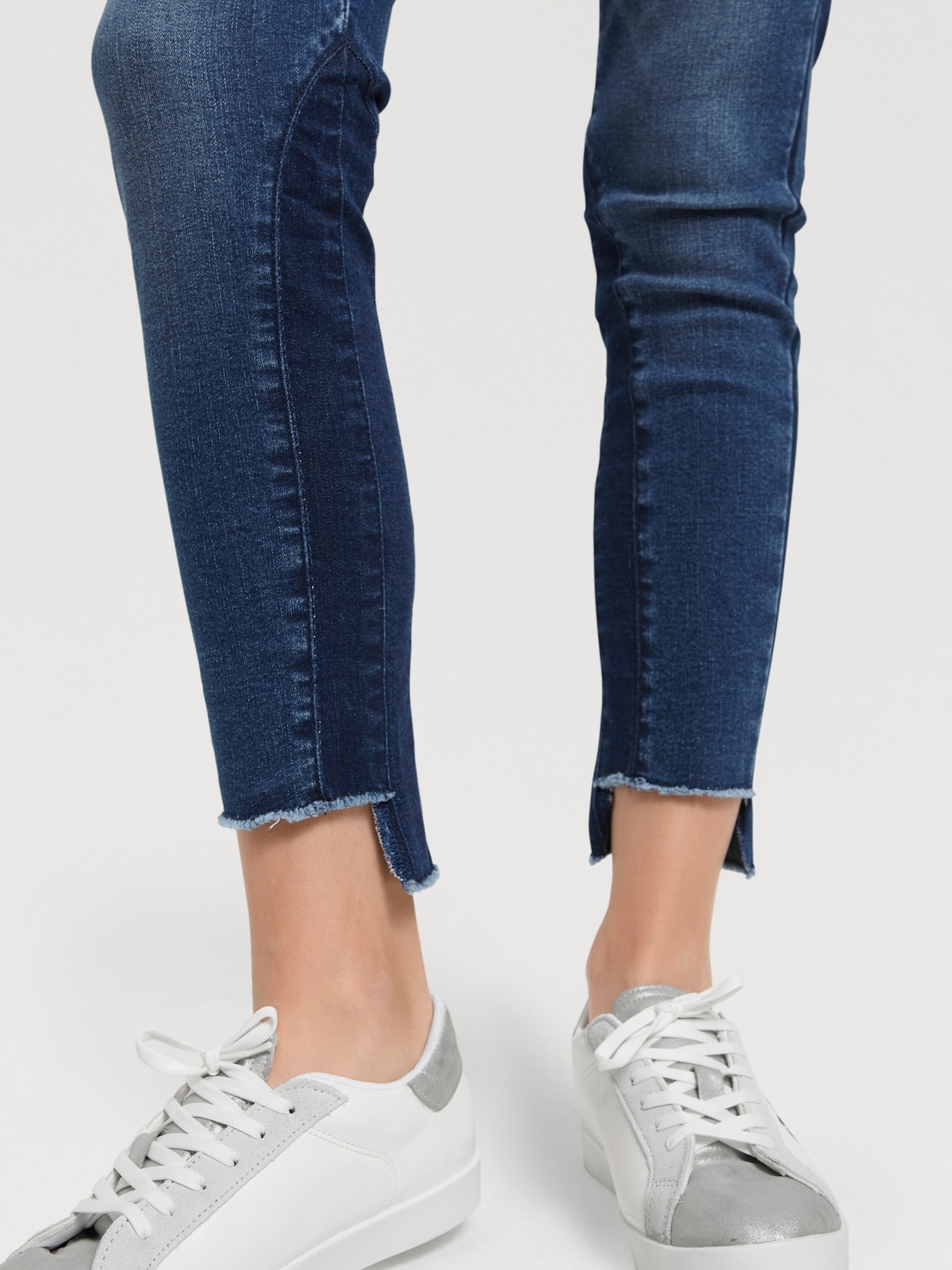 heine Destroyed-jeans - blue denim