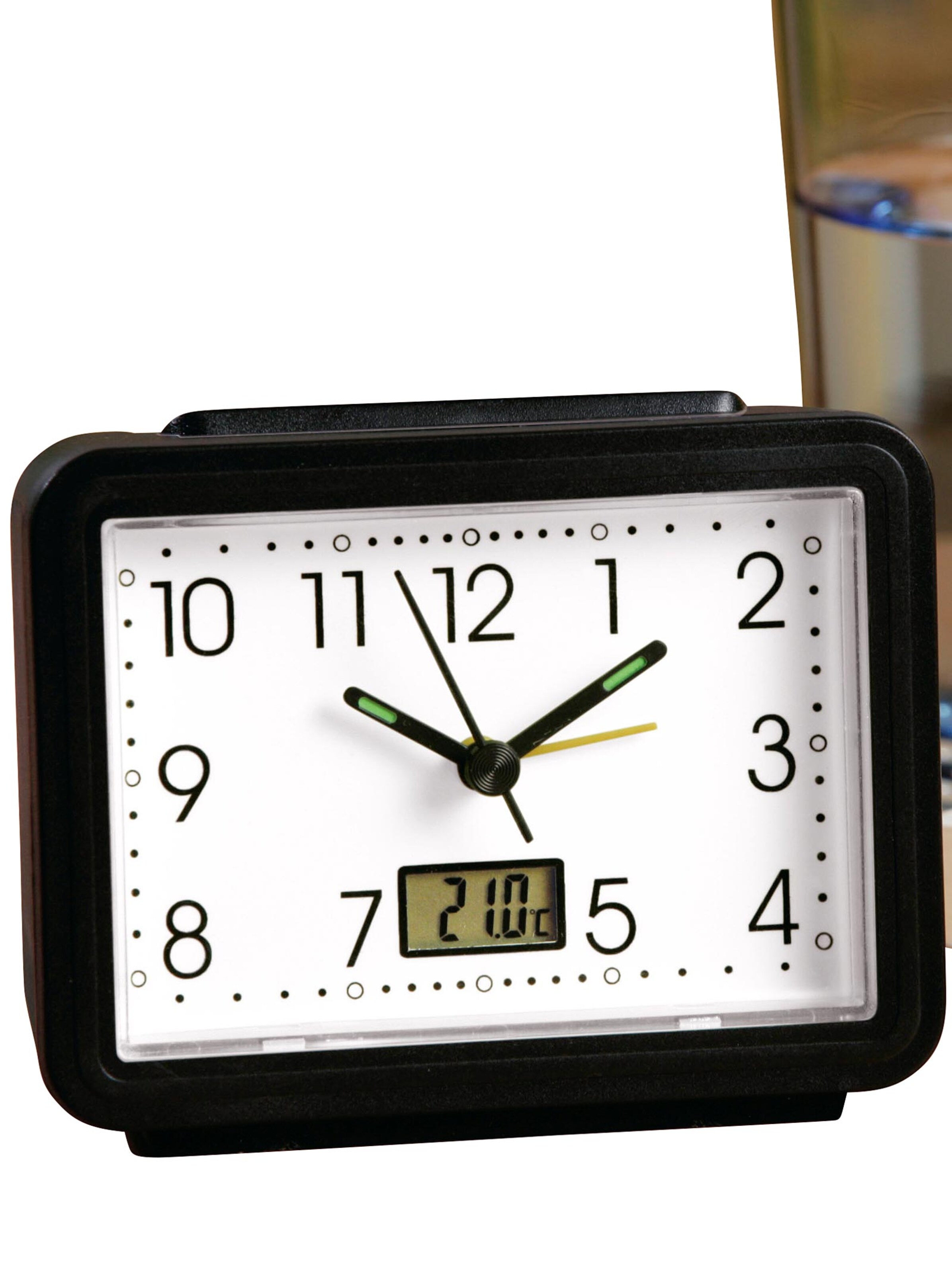 Leucht-Wecker - schwarz