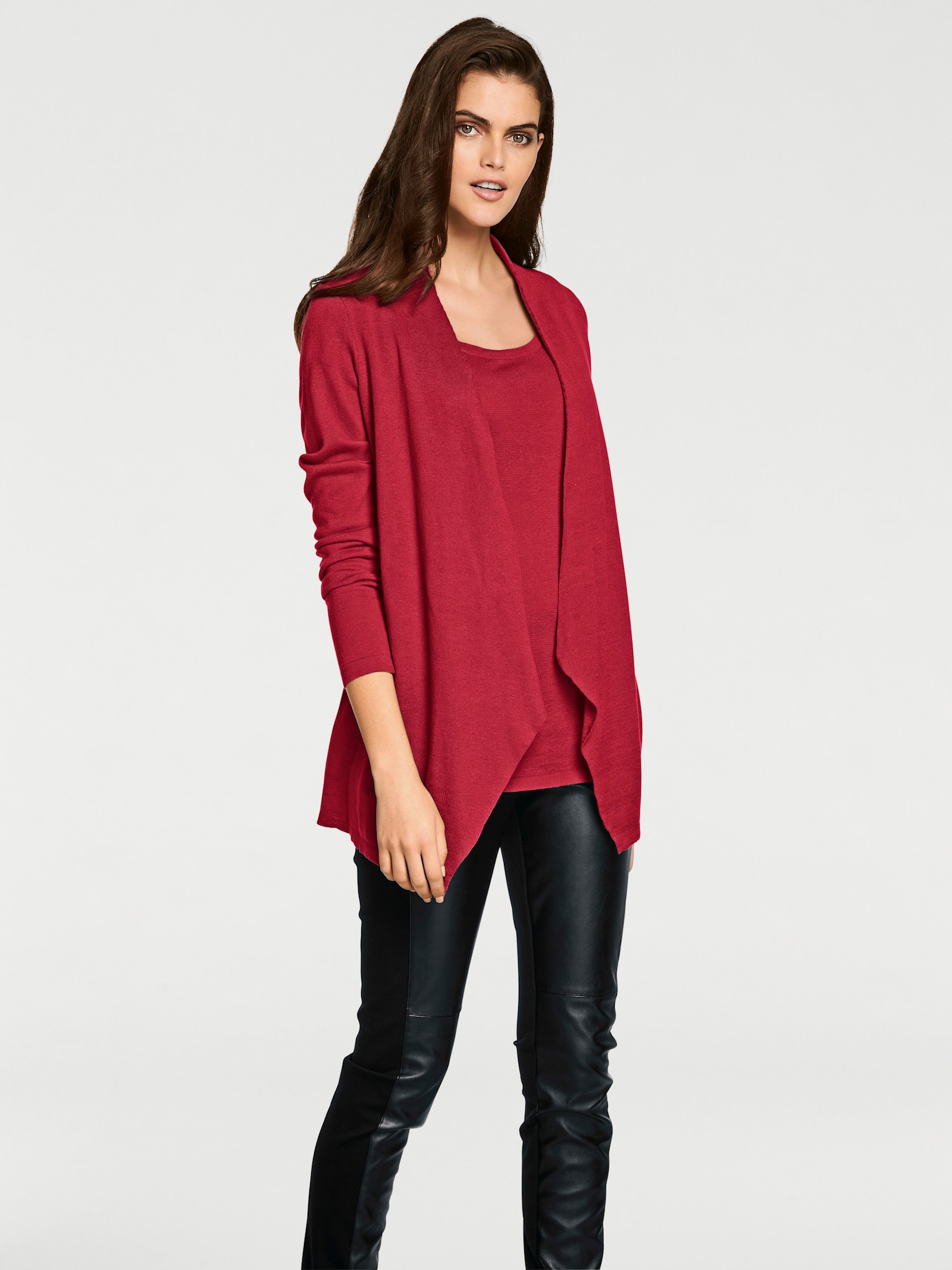 heine Twin-Set aus reiner Baumwolle - rot