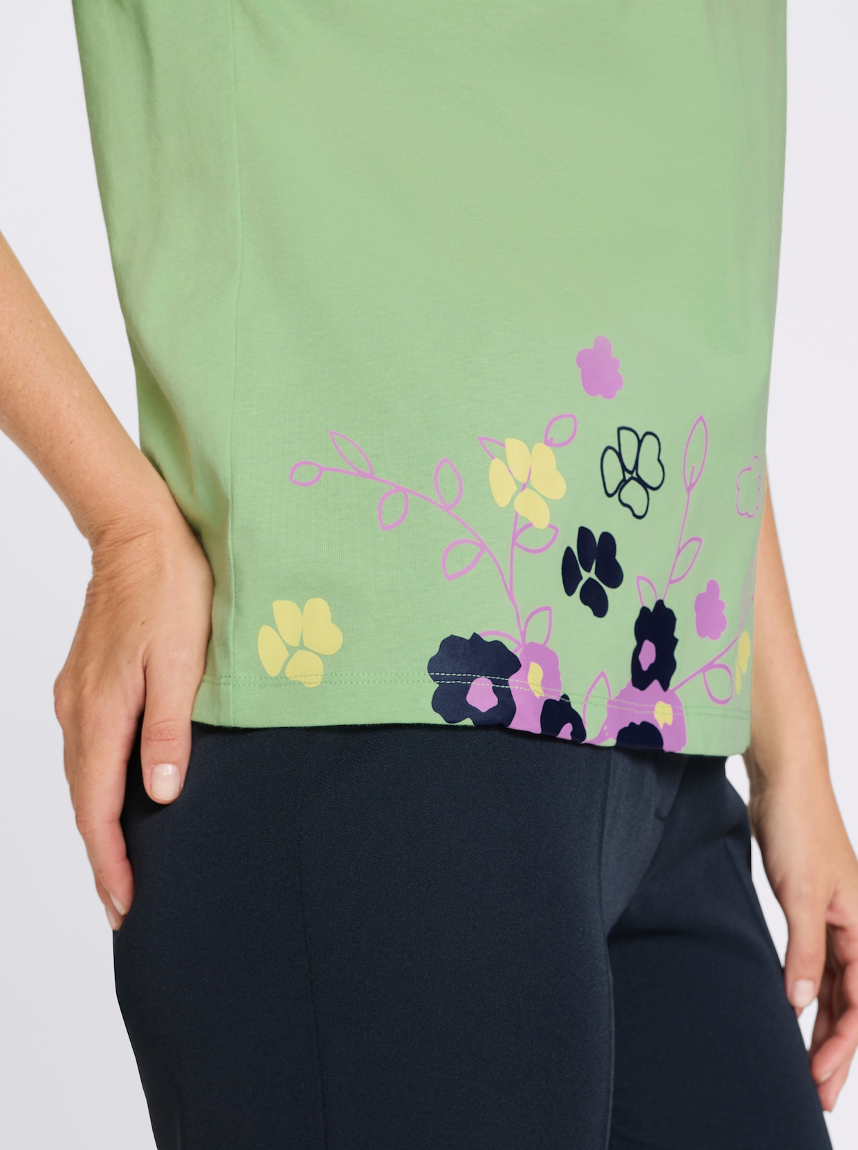 Kurzarmshirt - reseda-orchidee