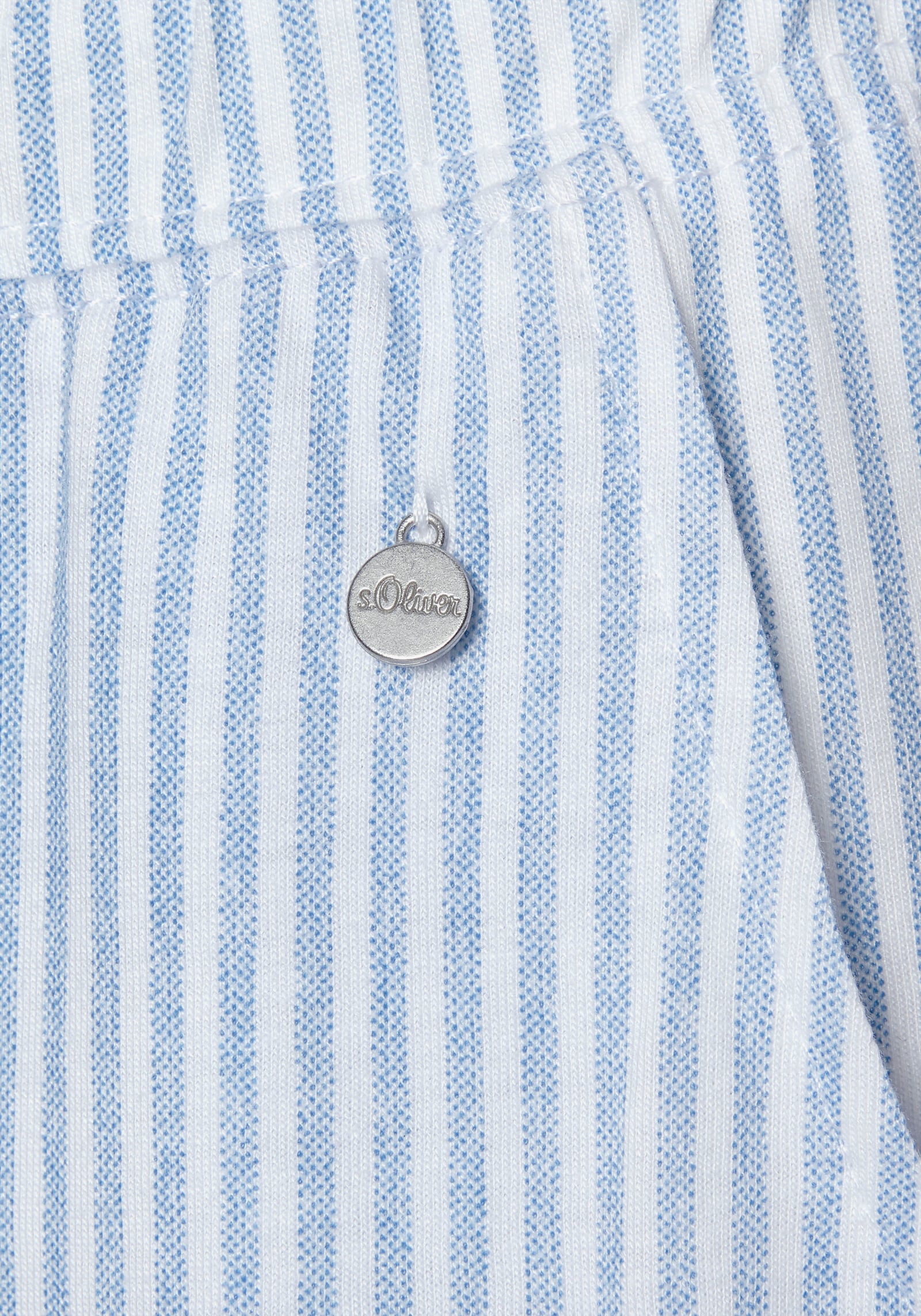 s.Oliver Bas de pyjama - bleu ciel à rayures
