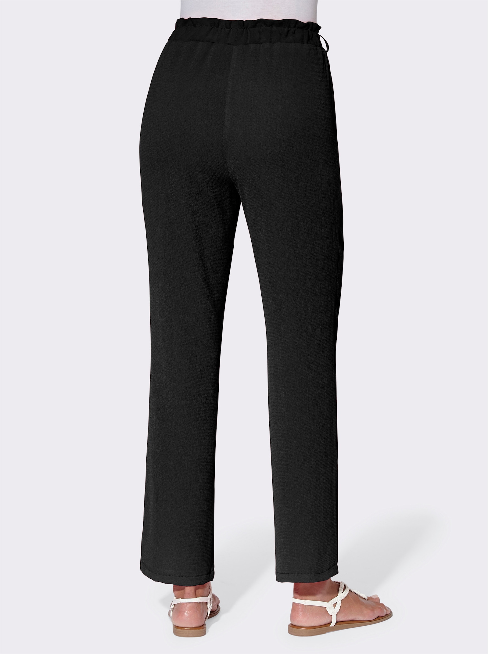 Byxa med fast skärp - svart