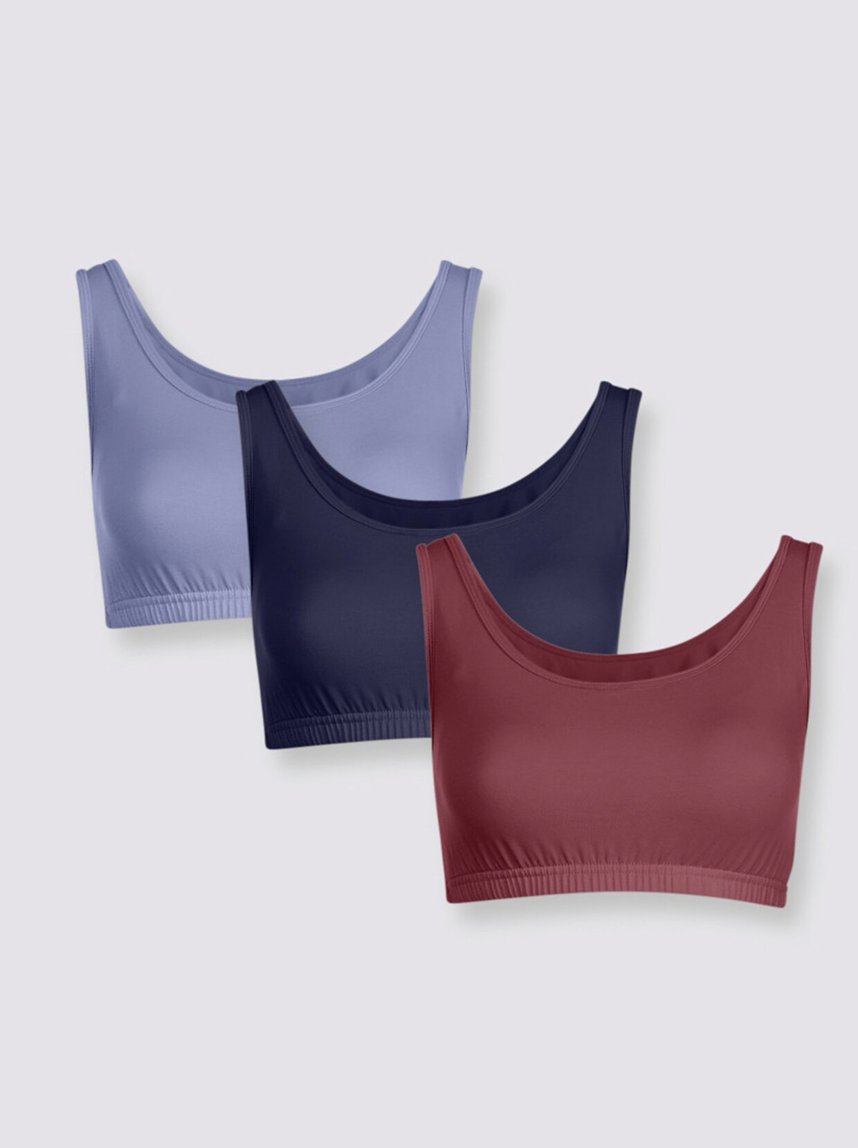 wäschepur Bustier - bleu + marine + bordeaux