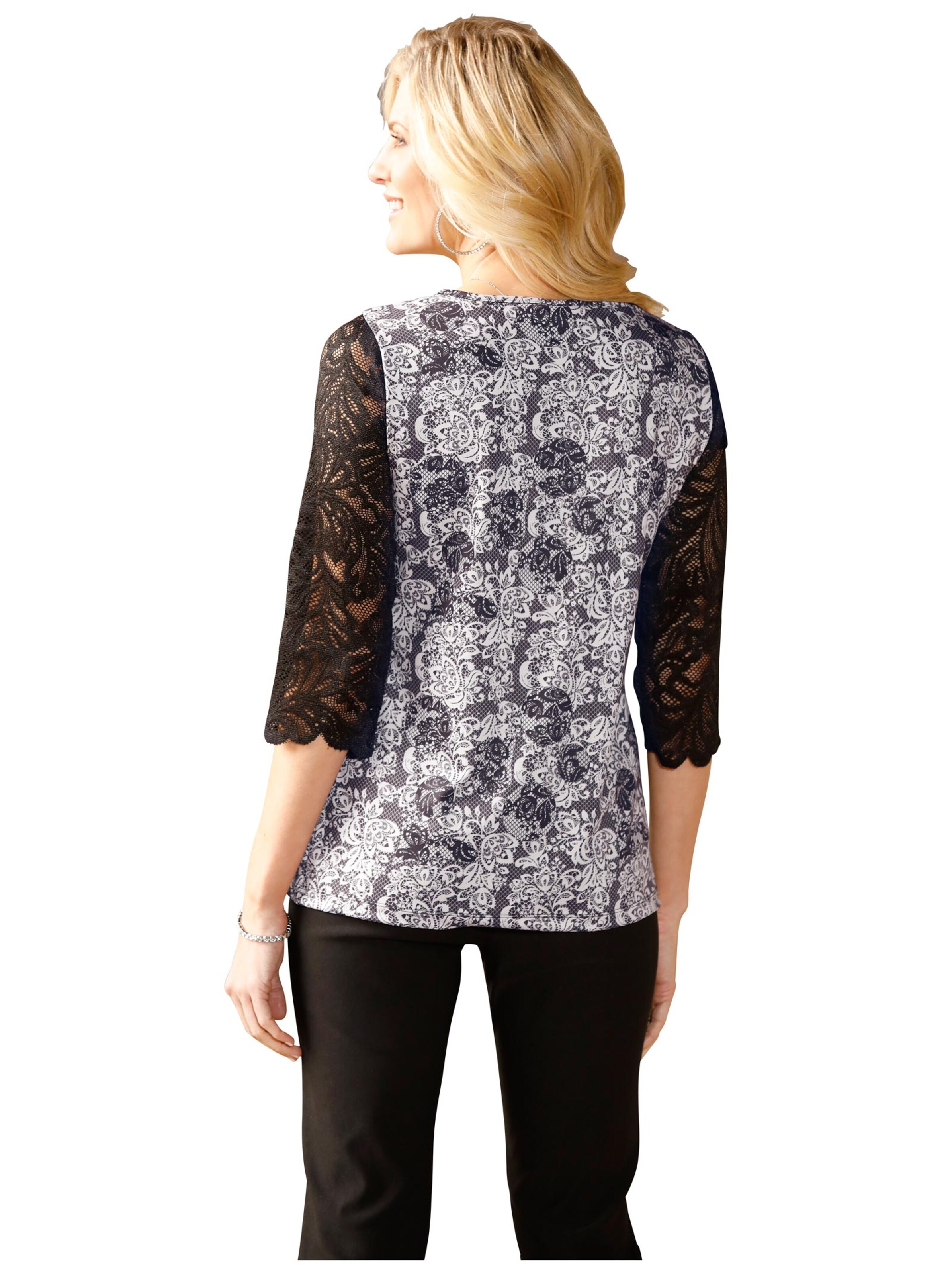 Shirt - schwarz-gemustert