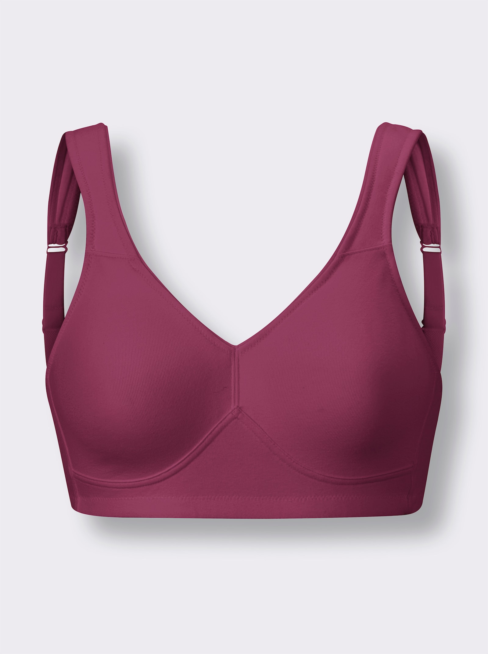 Speidel Komfort-BH ohne Bügel mit doppellagigen Cups - bordeaux