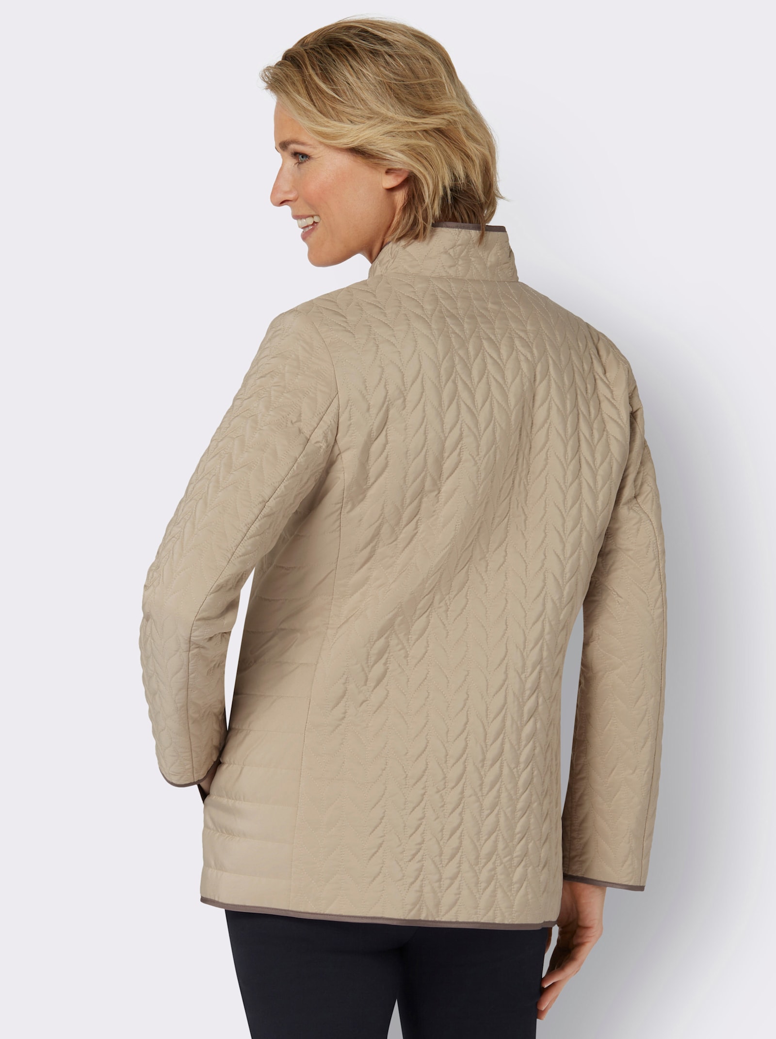 Steppjacke mit Druckknopfleiste - sesam