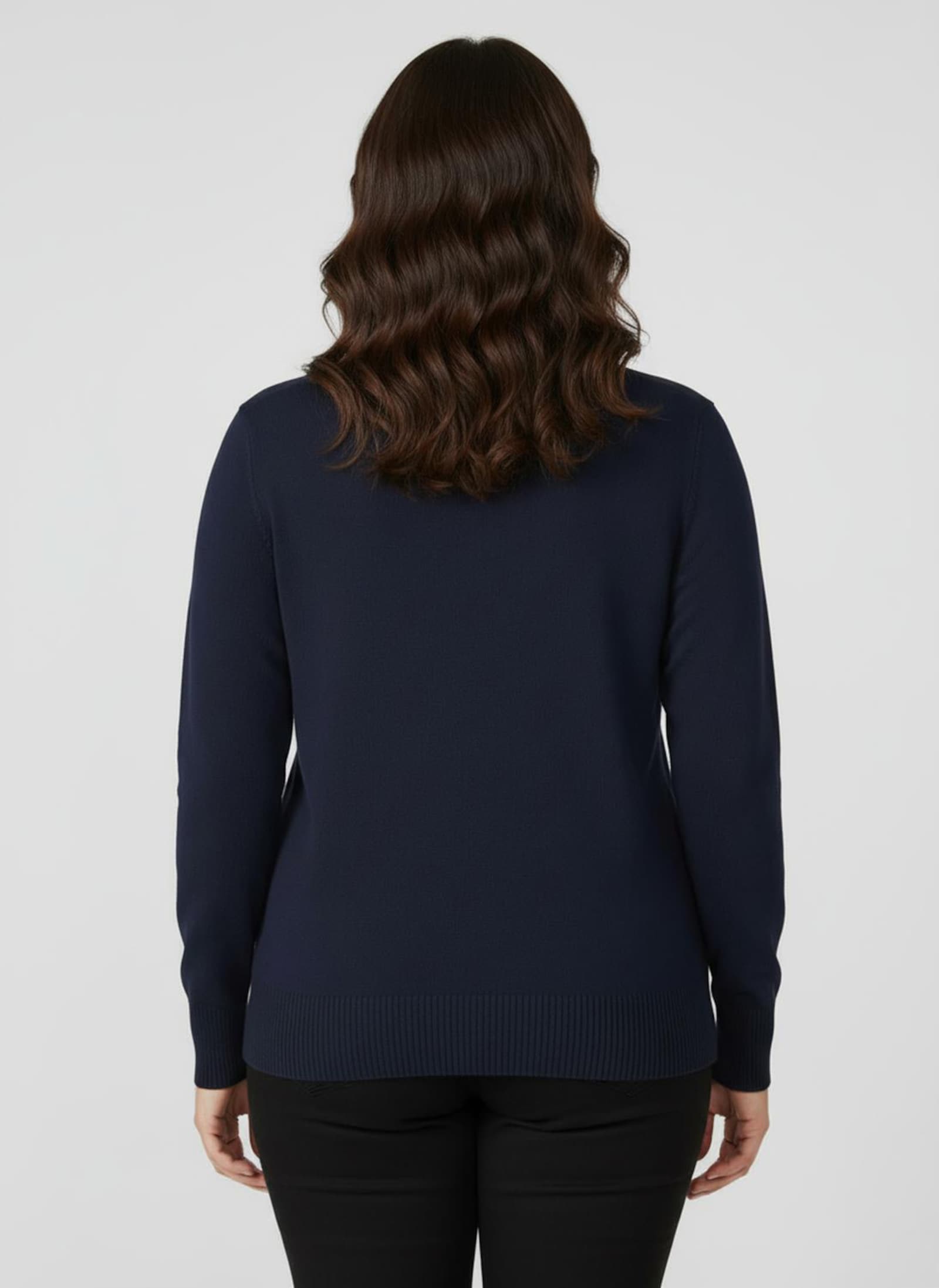 Polopullover mit kurzer Knopfleiste - marine