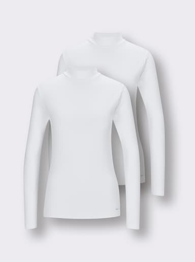 wäschepur Langarm-Shirt - weiß