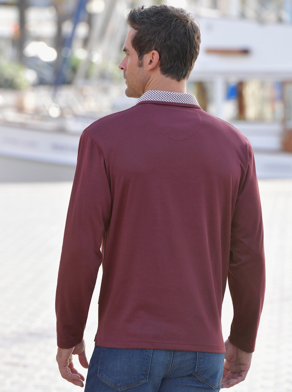 Hajo Langarm-Shirt - bordeaux