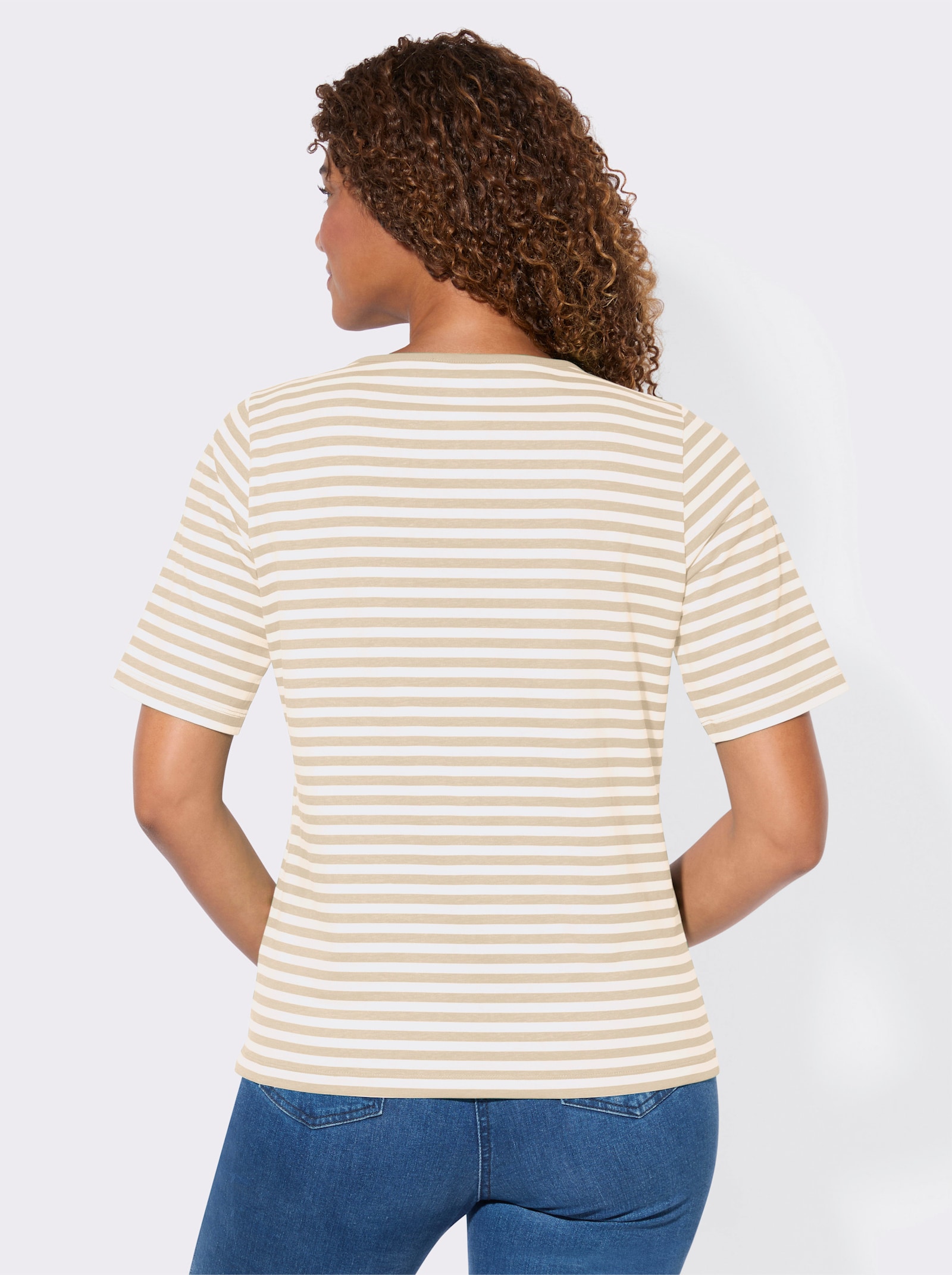 Shirt-Set mit kurzen Ärmeln - sand