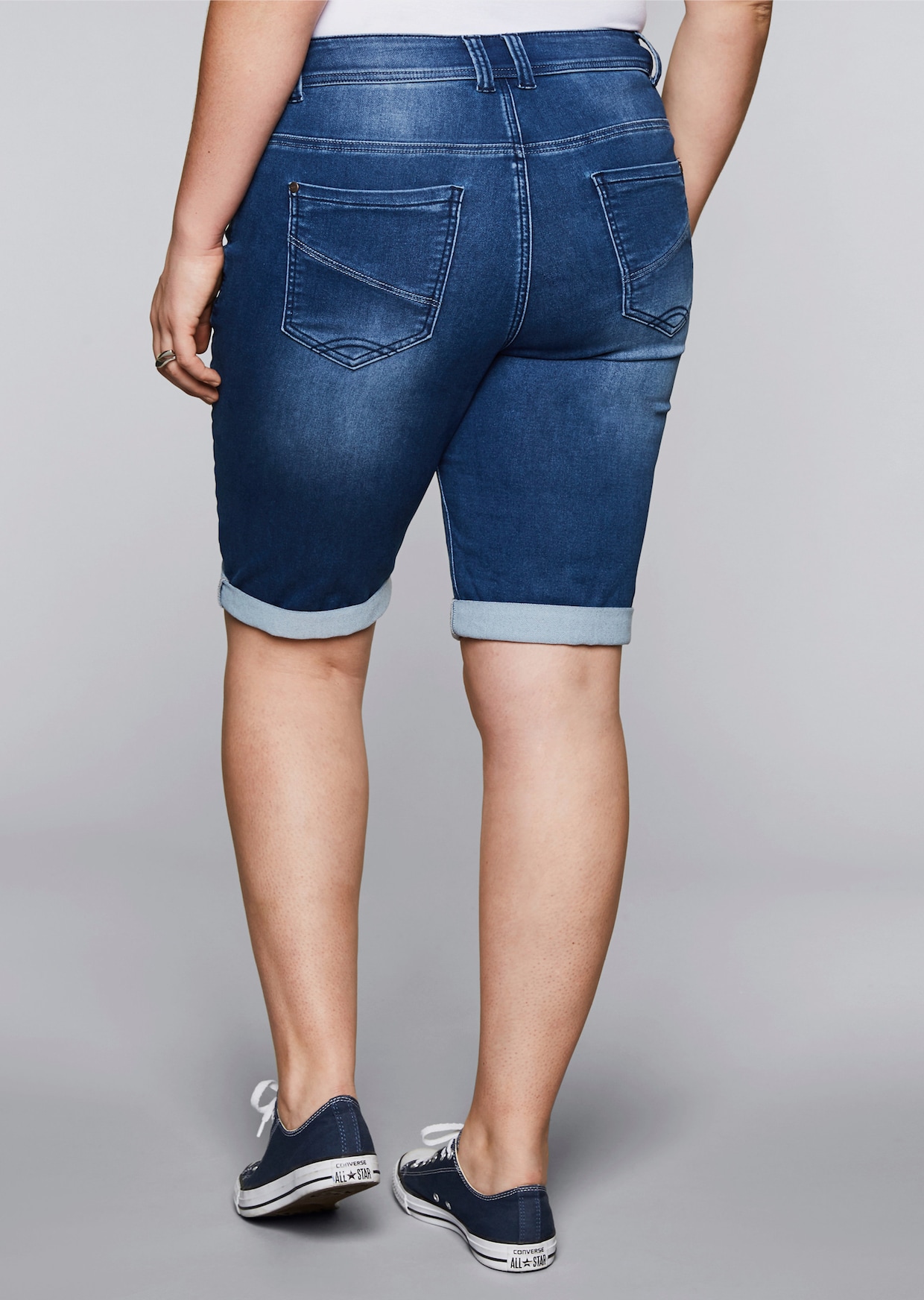 sheego Bermudas - blue denim