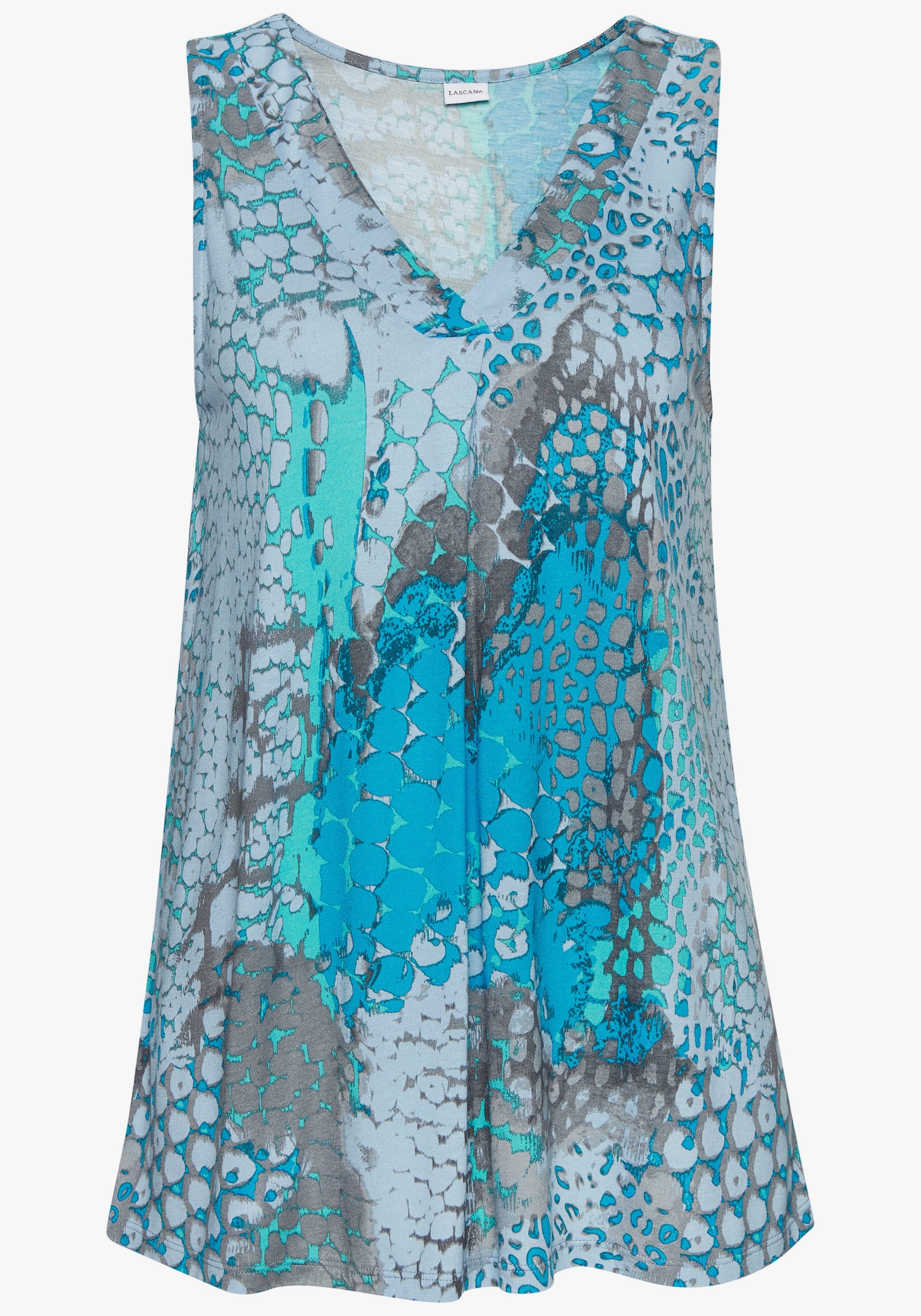 Buffalo Strandtop - blau bedruckt