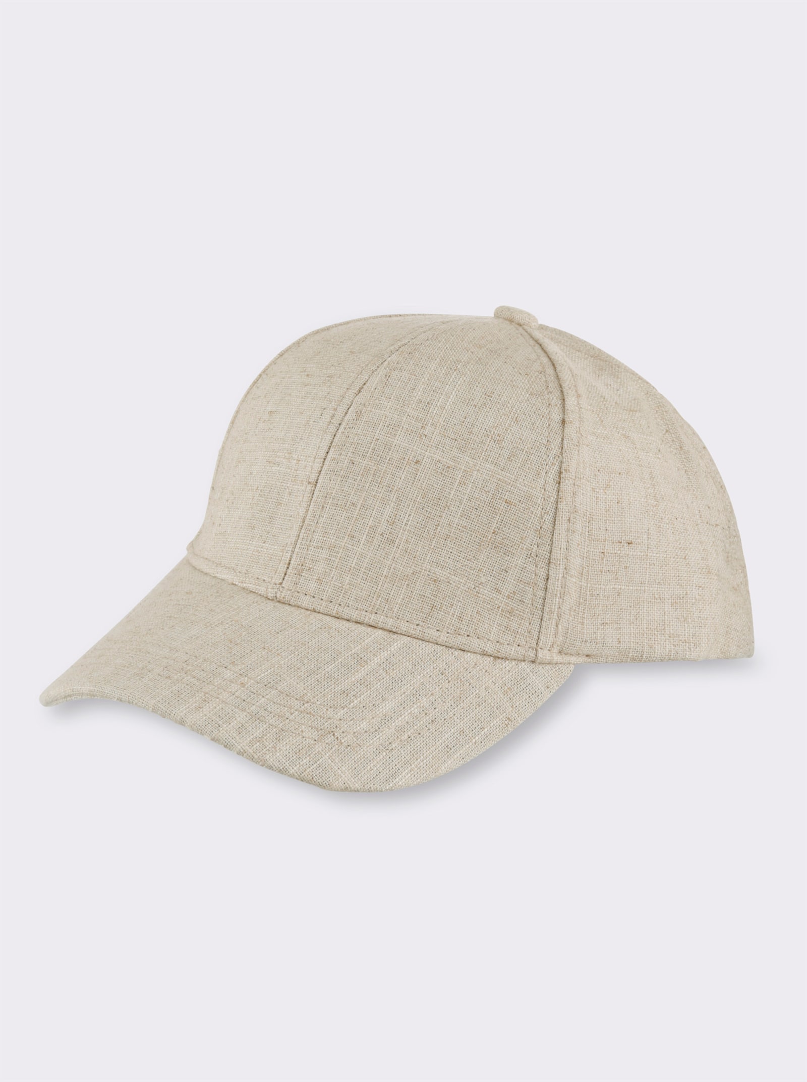 heine Cap aus Leinen - beige