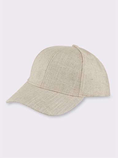 heine Cap aus Leinen - beige