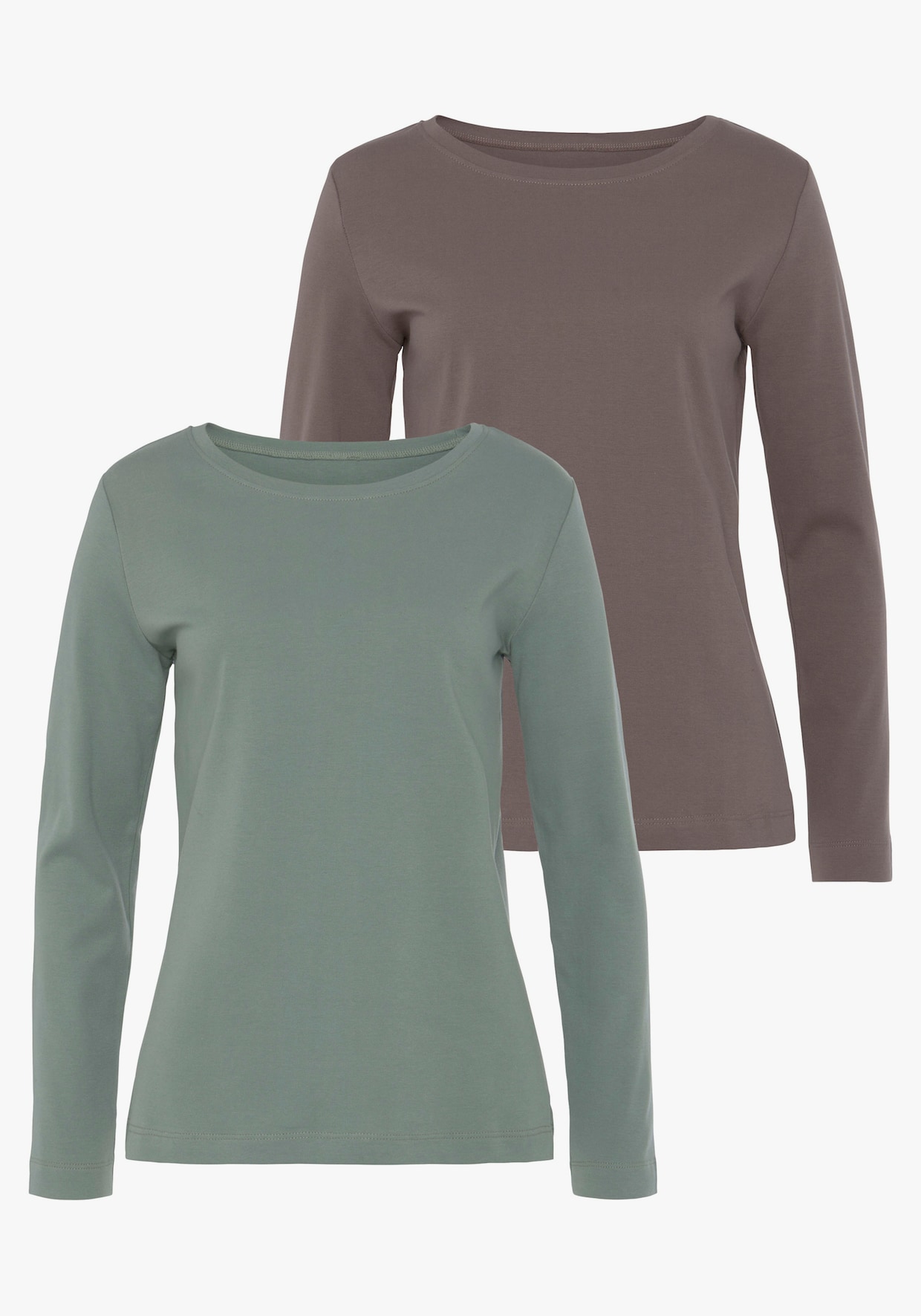 Vivance Shirt met lange mouwen - mint, taupe