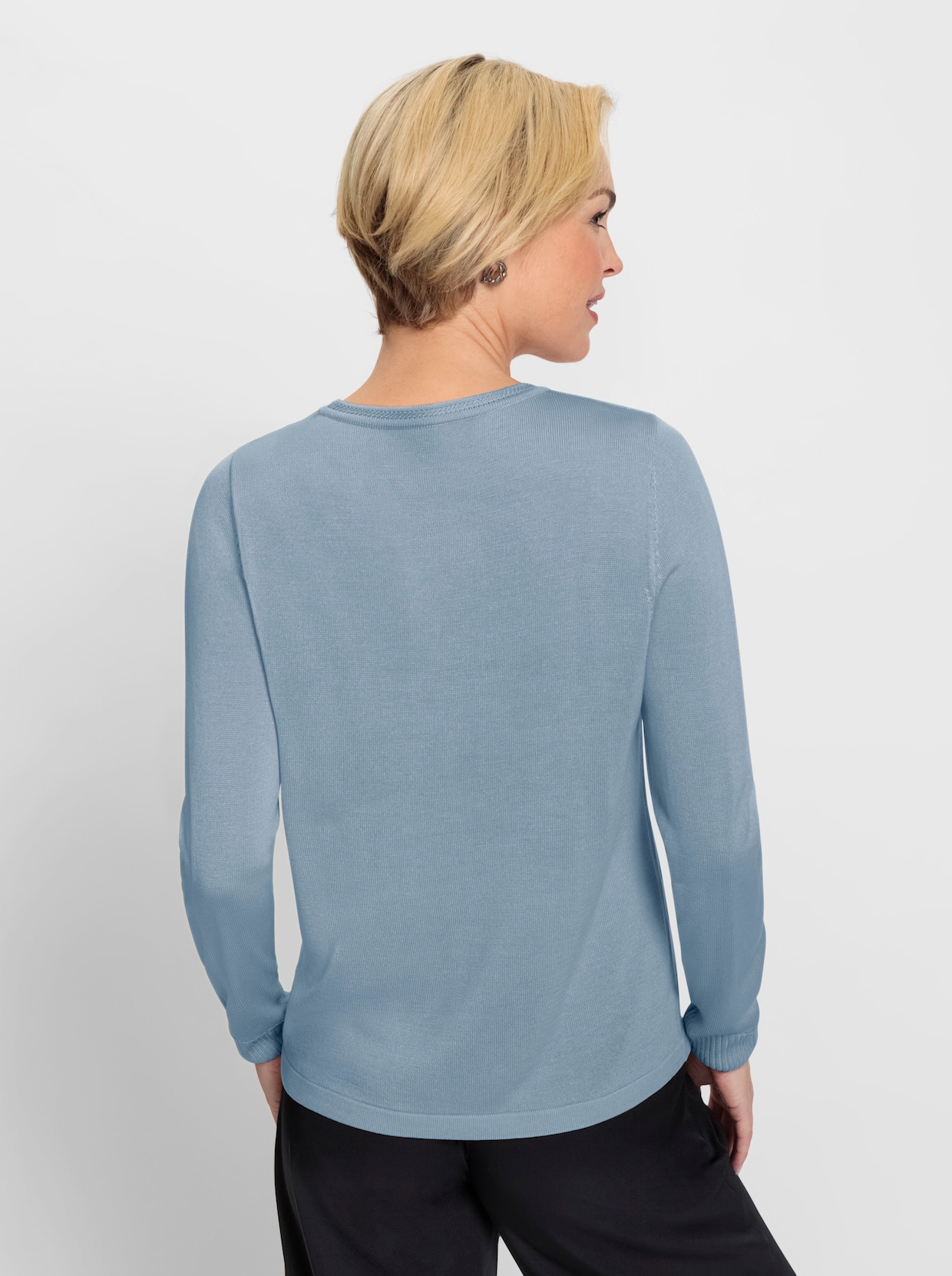 Pullover met lange mouwen - ijsblauw