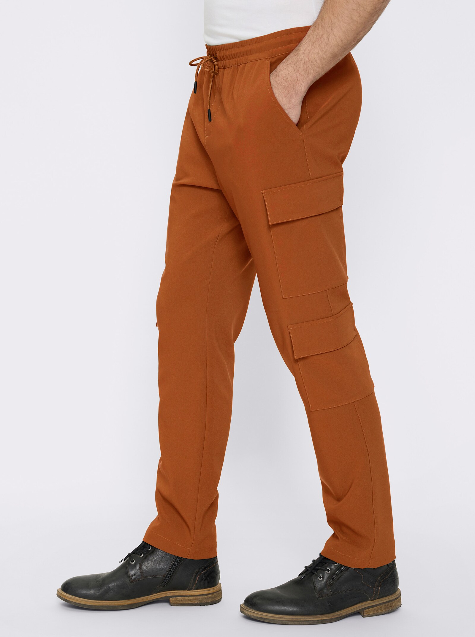 Catamaran Hose mit praktischen Taschen - cognac