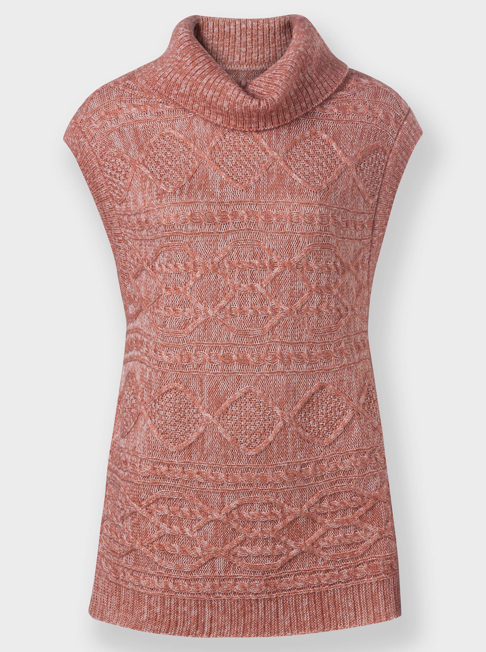 Pullunder im Mustermix - rosenholz-meliert