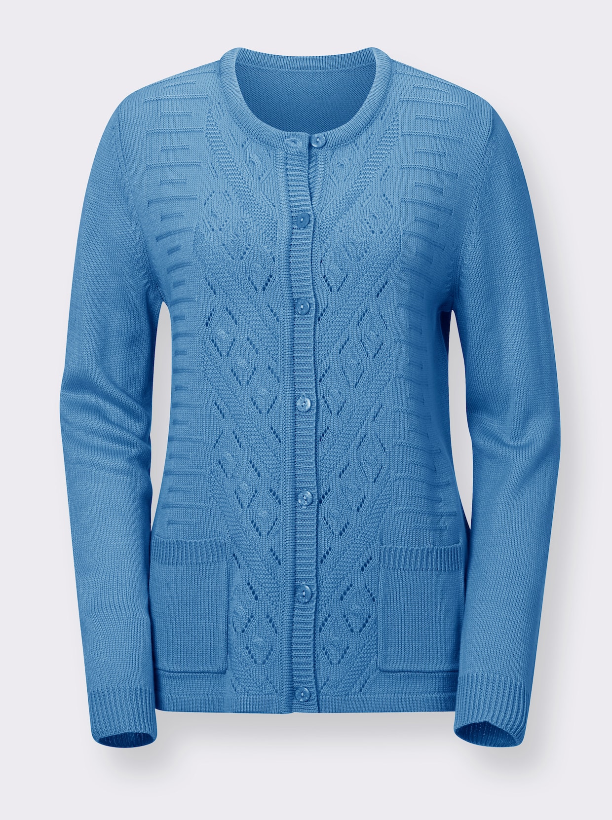 Strickjacke - blau