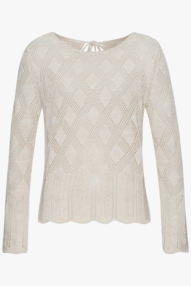 LASCANA Ajourpullover - goldfarben