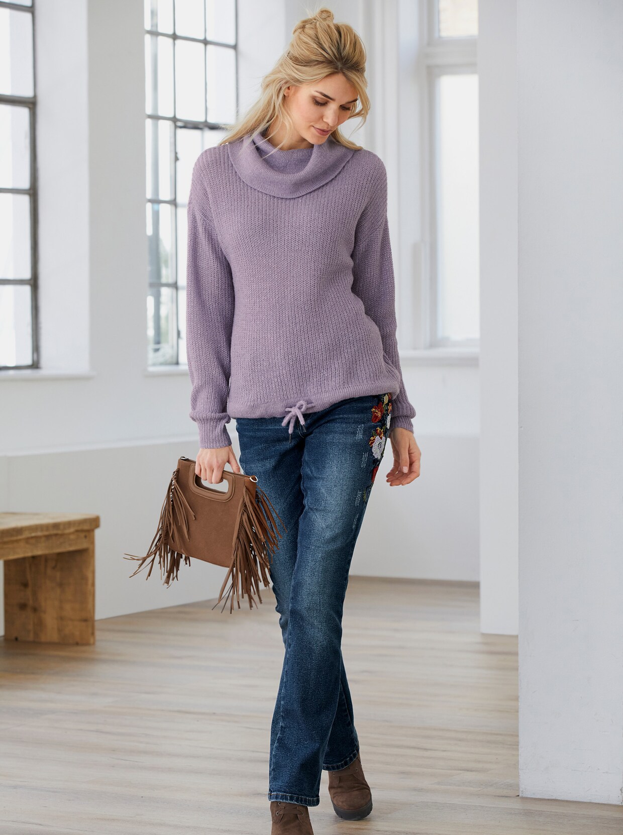 heine Pullover - flieder