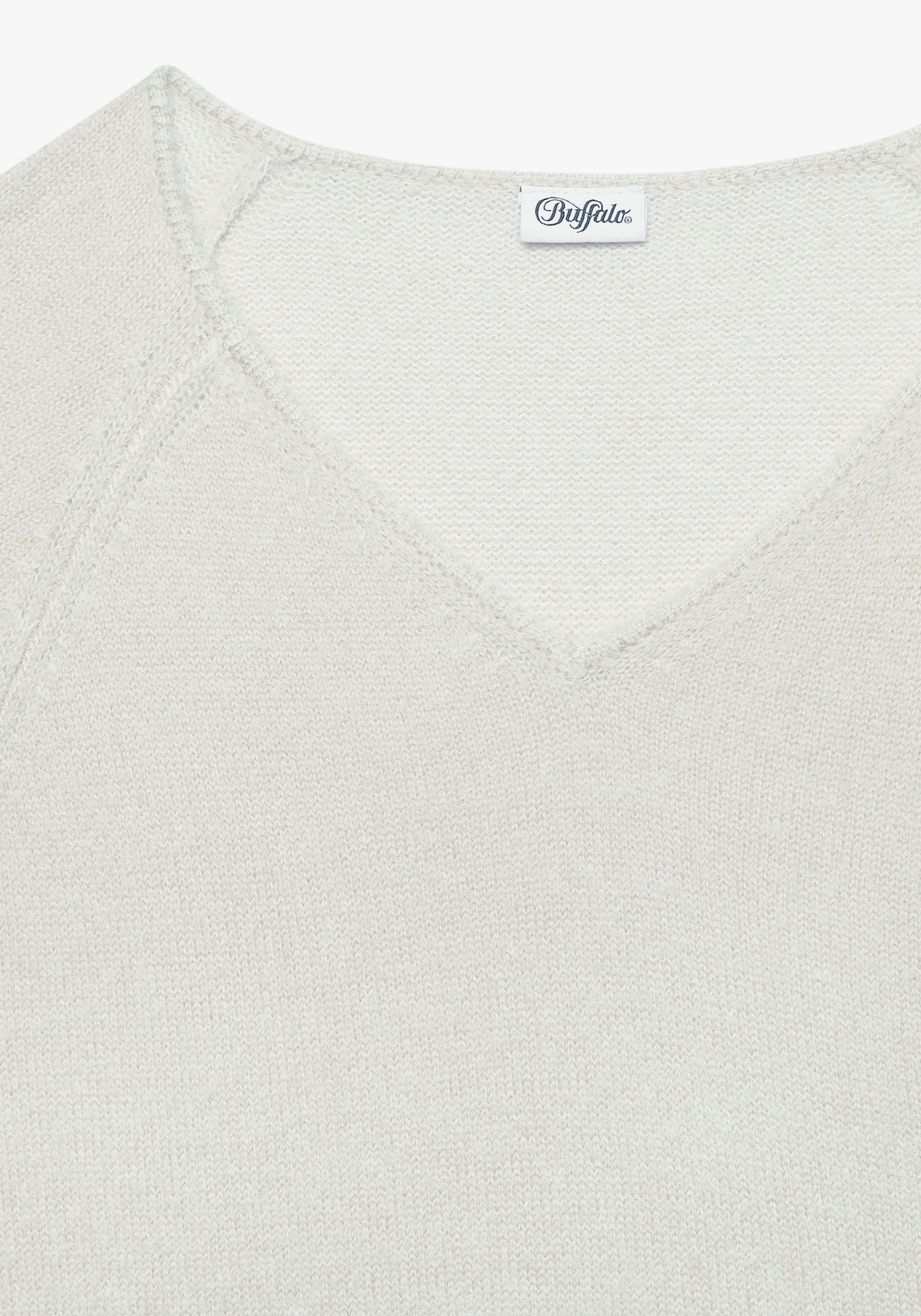 Buffalo V-Ausschnitt-Pullover - creme