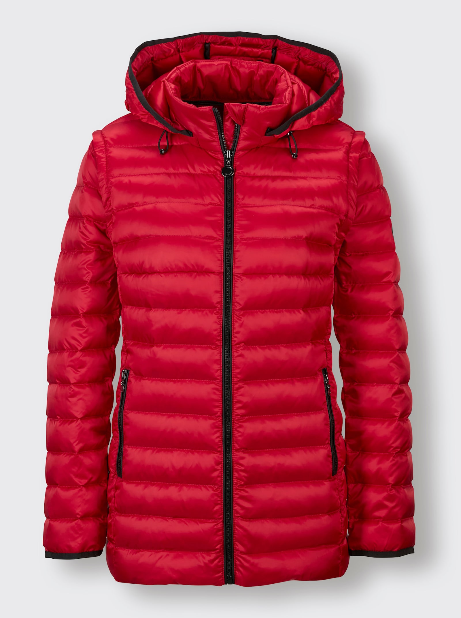 CREATION L PREMIUM Daunenjacke als Jacke und Weste tragbar - rot