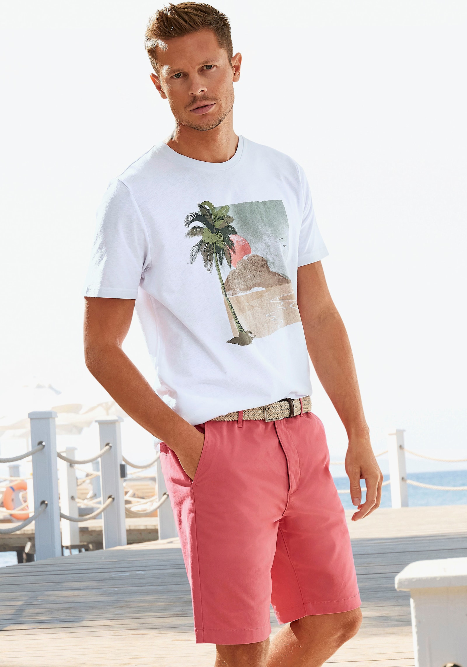 H.I.S Korte chino - koraal