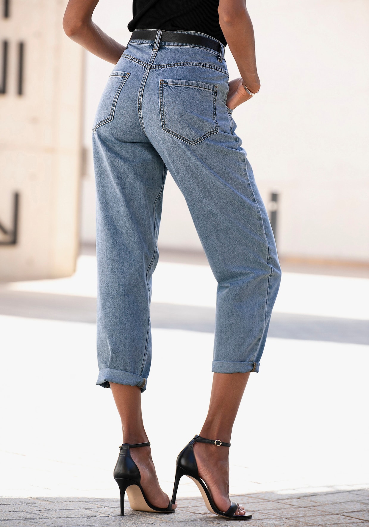 Buffalo Relax-fit-Jeans - blue-washed