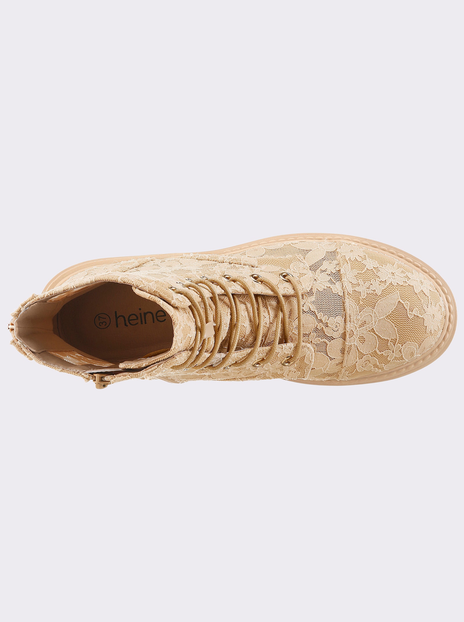 heine Schnürstiefelette - camel