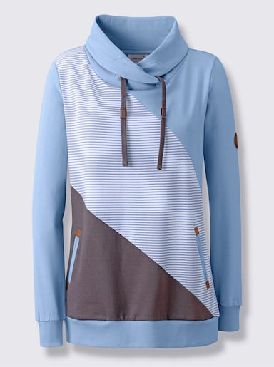 Sweatshirt - bleu-bedruckt