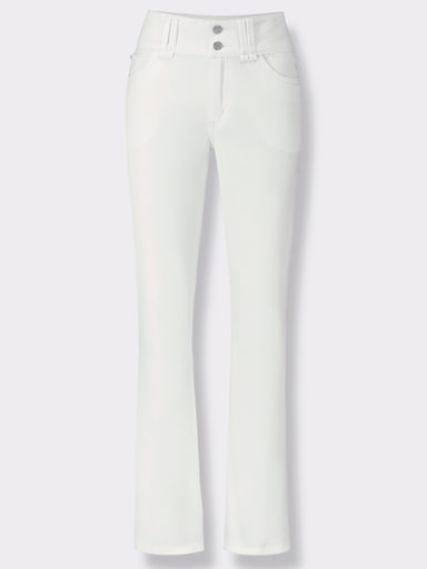 Bootcut-Jeans - weiß