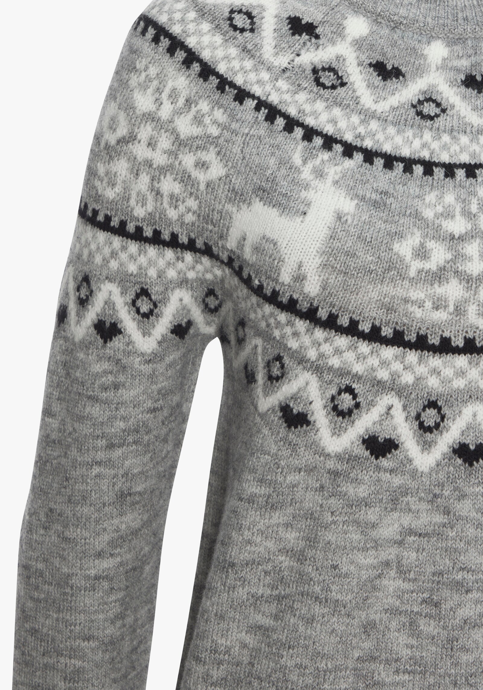 LASCANA Norwegerpullover - grau meliert