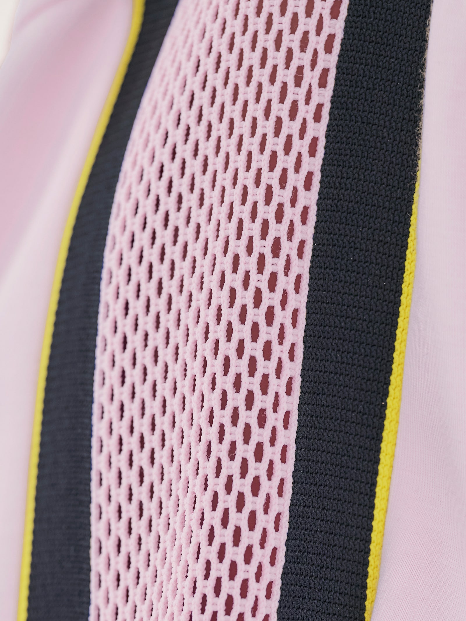 heine Shirtjacke mit Kontraststreifen - hellrosé