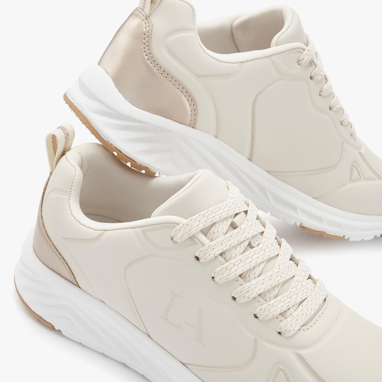 LASCANA Sneaker - beige/goldfarben