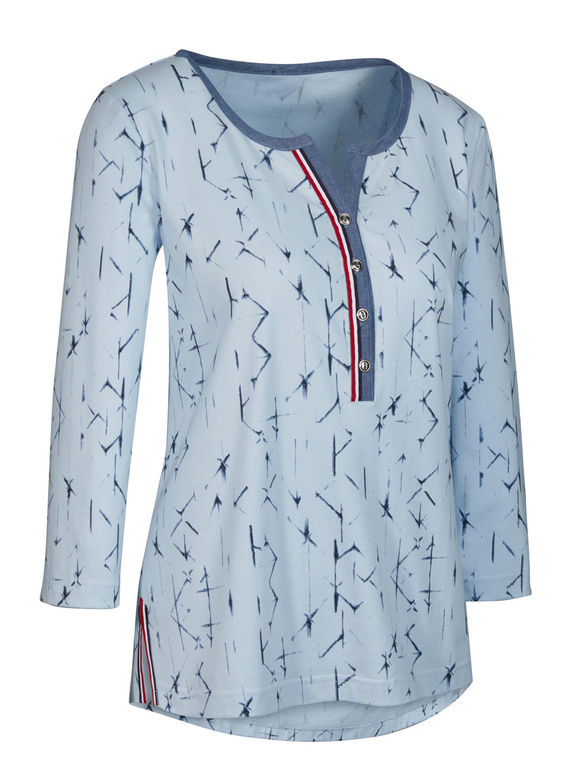Shirt - hellblau-bedruckt