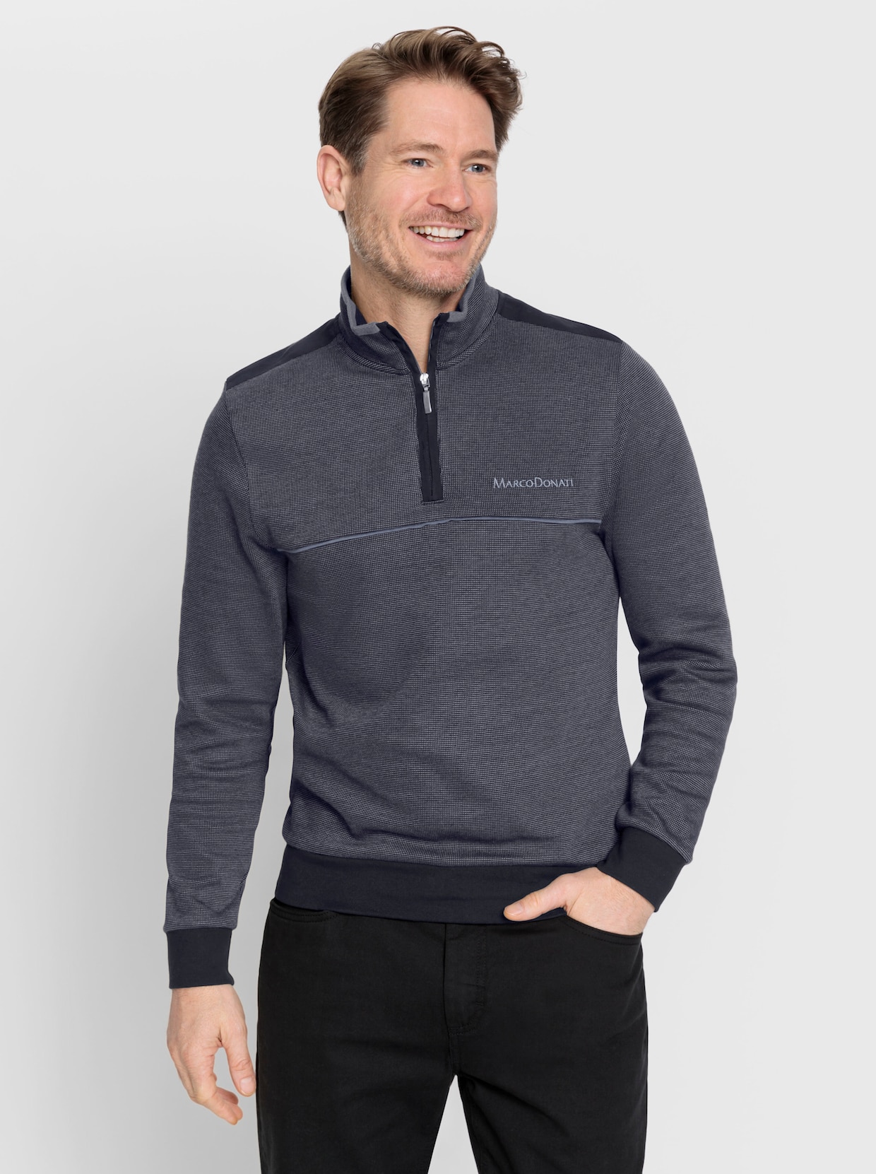 Marco Donati Sweatshirt - jeansblau