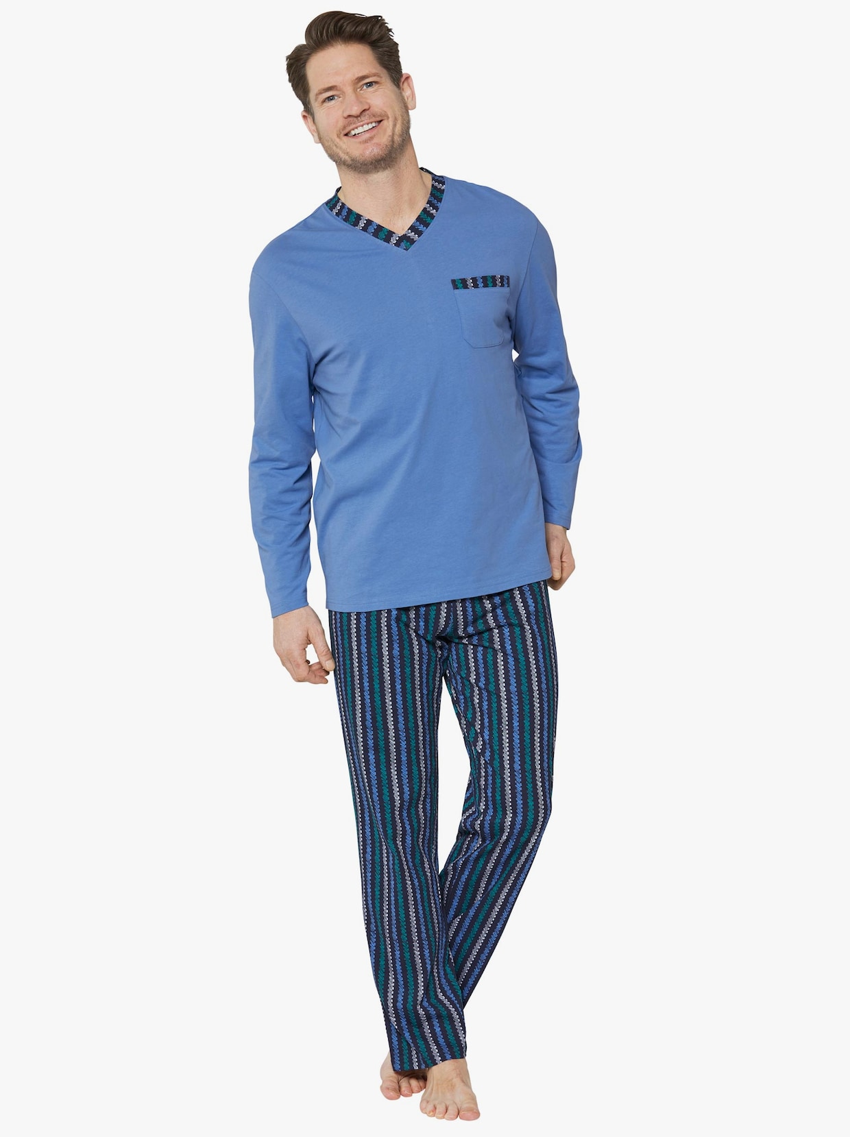 wäschepur Pyjama's - blauw + marine