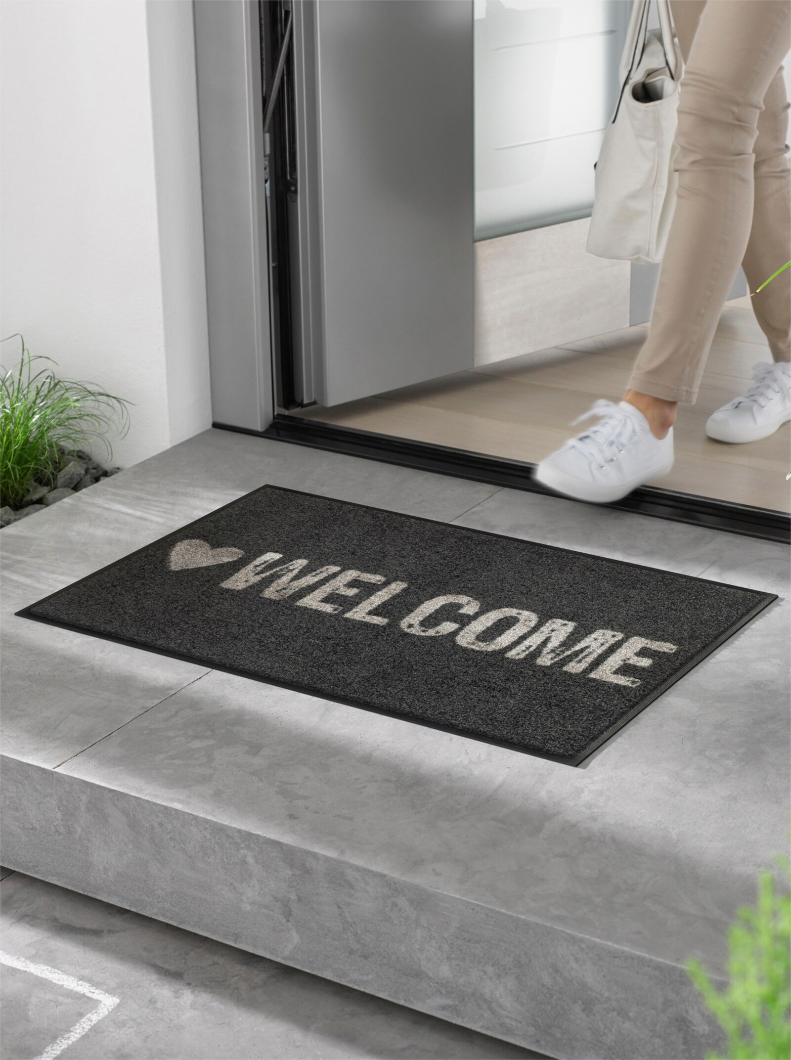 wash+dry by Kleen-Tex Fußmatte - anthrazit