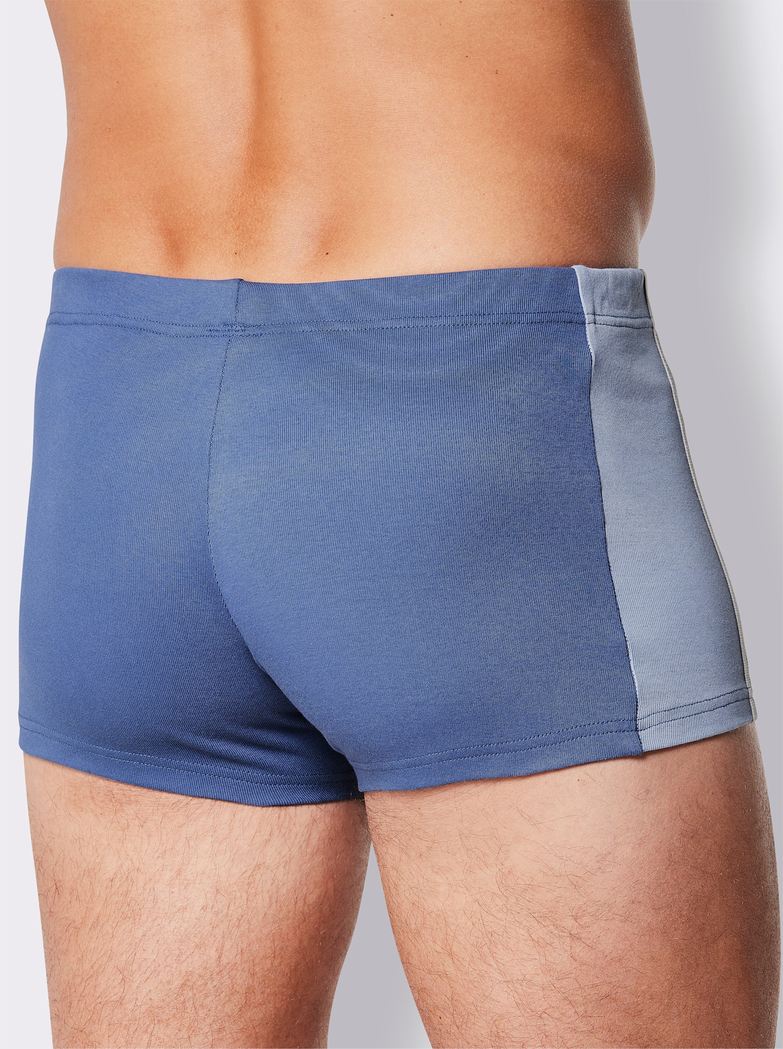wäschepur men Boxerky - džínová modrá + antracitová + modrá + kamenná šedá
