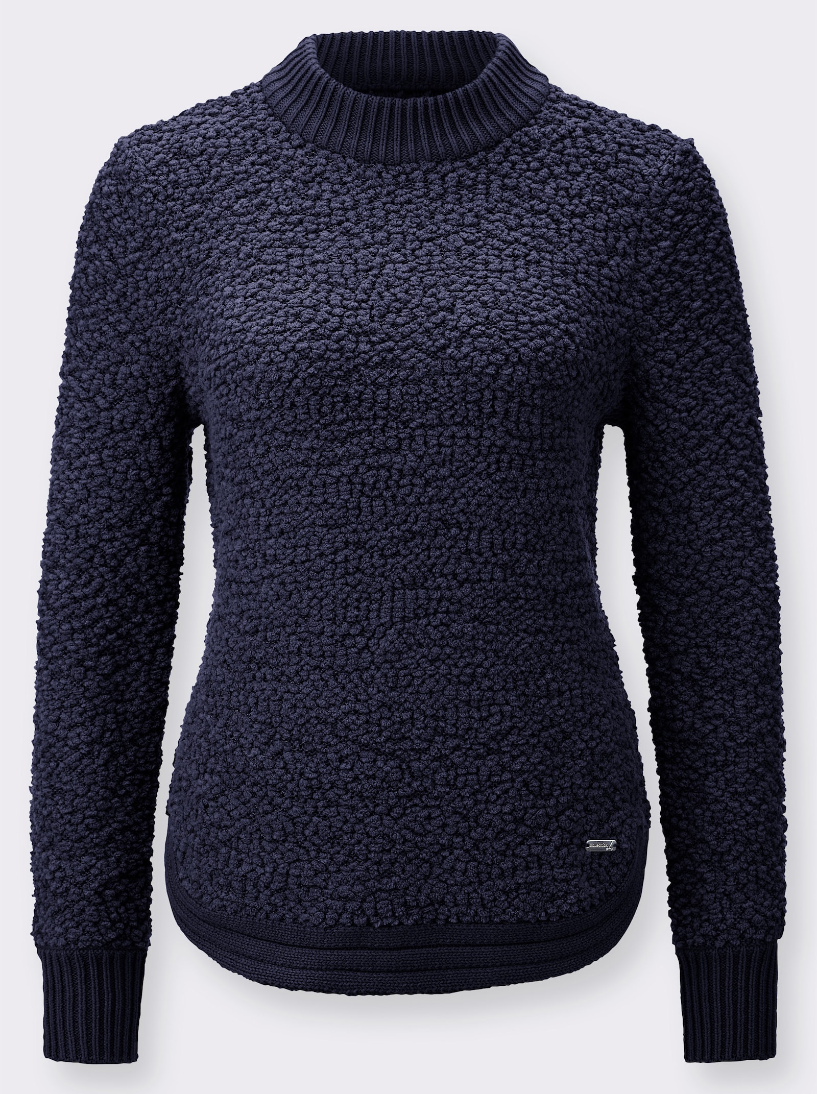 Pullover mit Stehkragen - marine