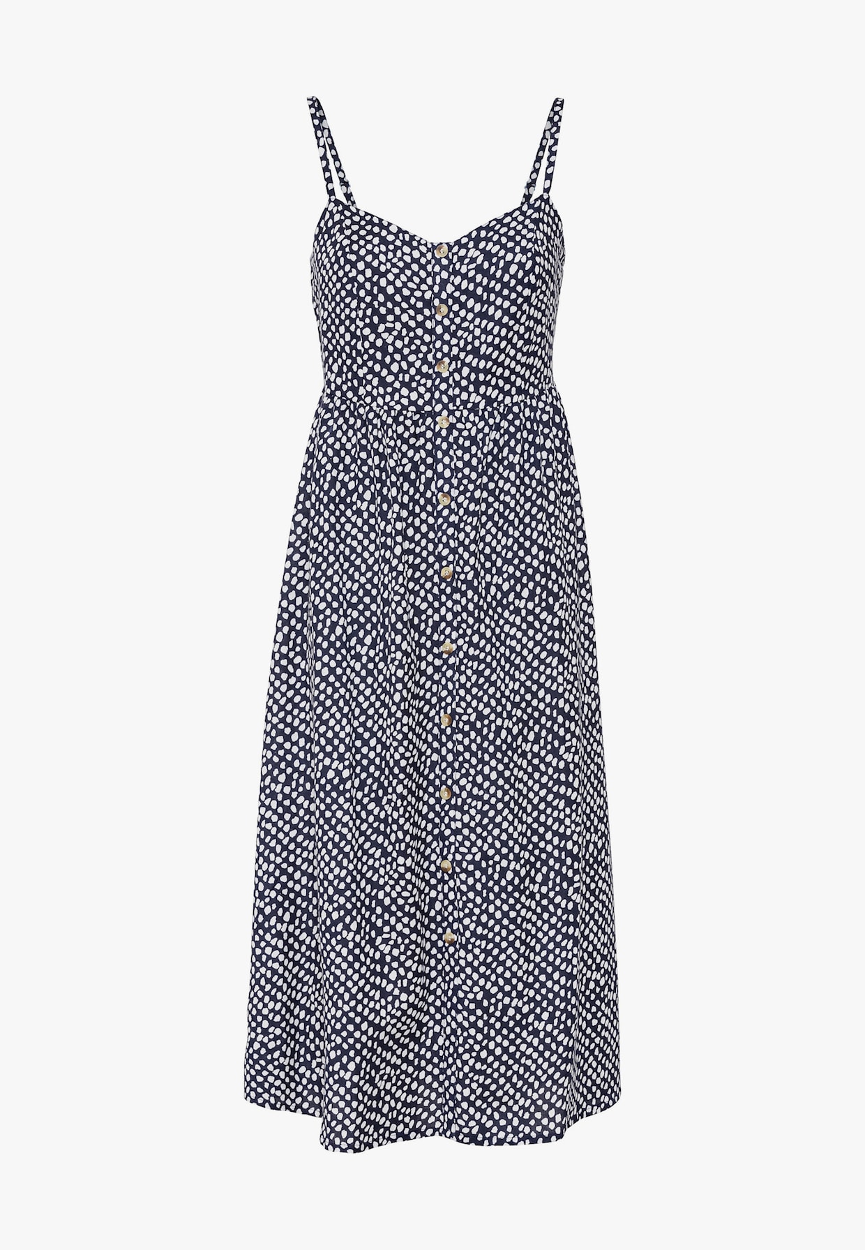 LASCANA Sommerkleid - marine-creme bedruckt