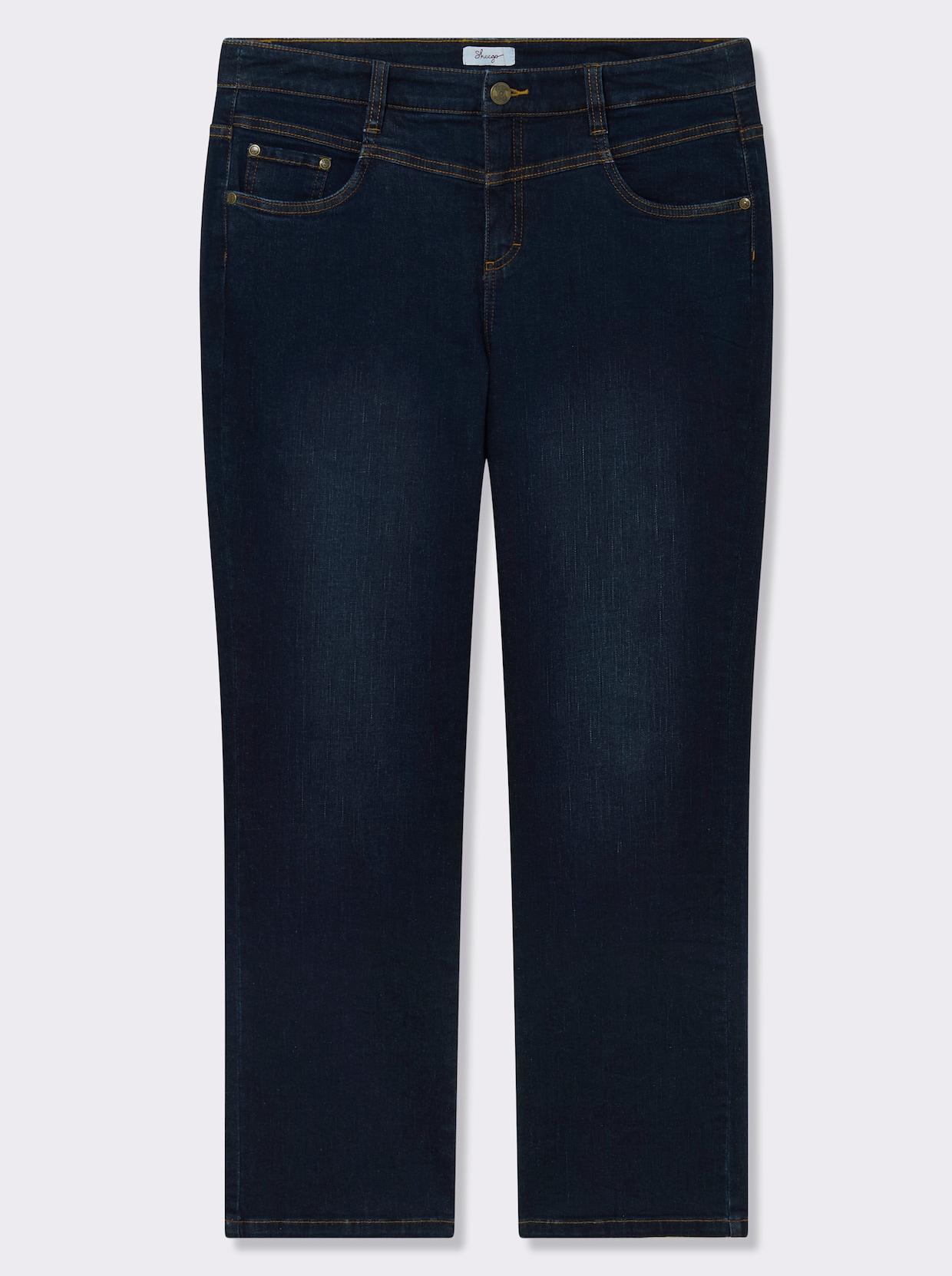 sheego 5-Pocket-Jeans - dark blue