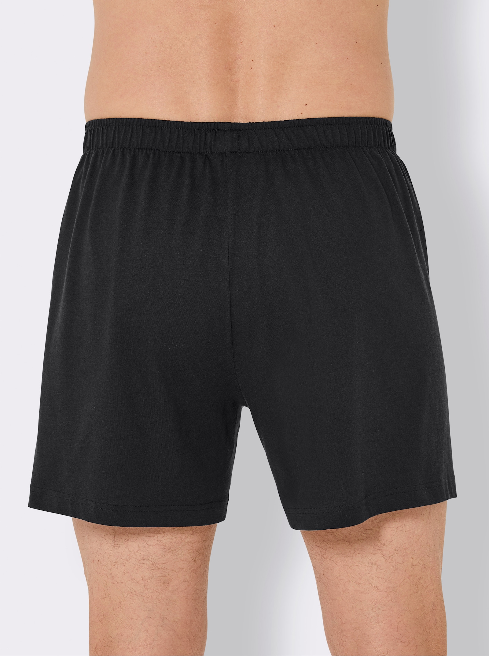 Schiesser Boxershorts mit Streifen - schwarz