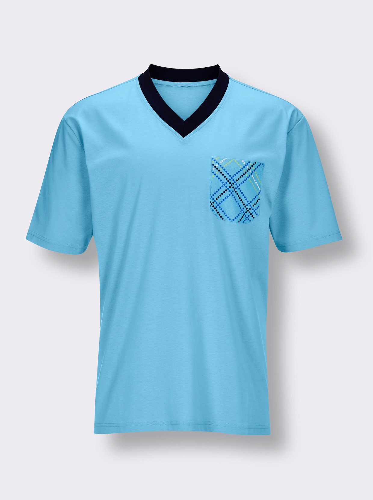 wäschepur men Shorty's - aqua bedrukt + aqua