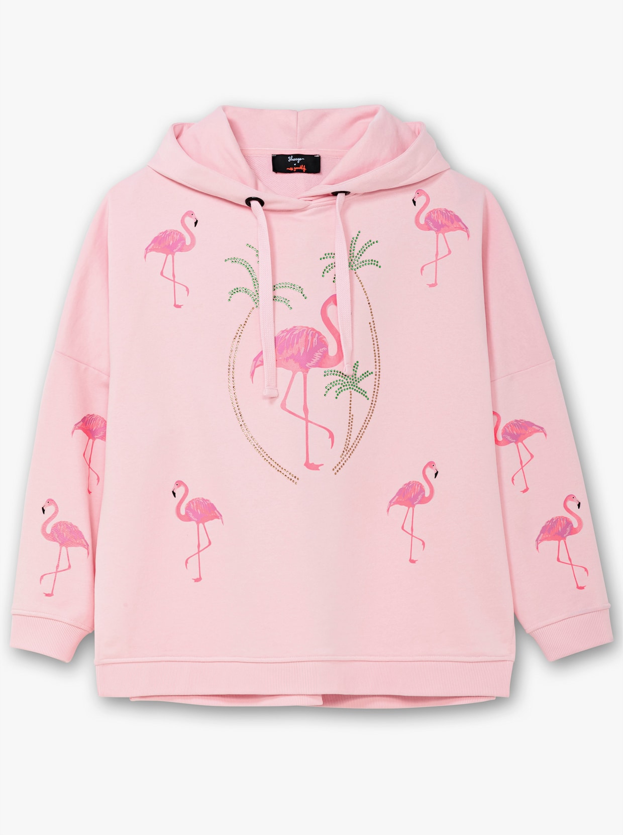 sheego loves miss goodlife Kapuzensweatshirt - rosé-gemustert