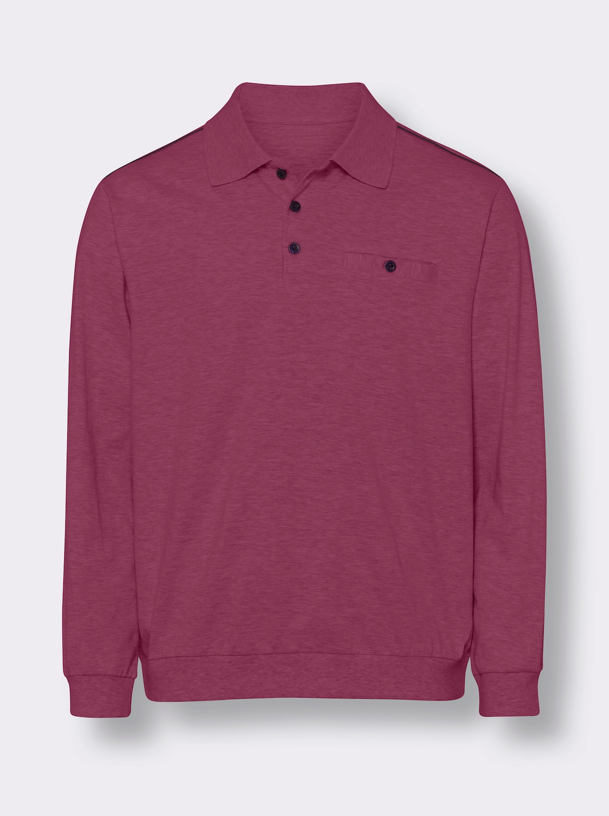 Sweatshirt - bordeaux gemêleerd